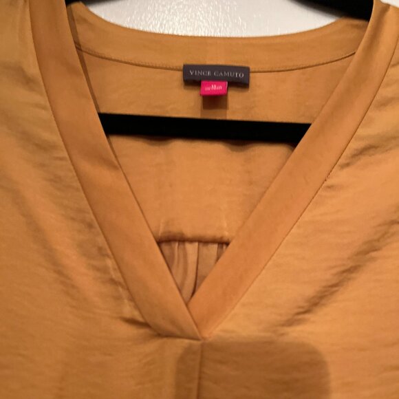 Vince Camuto Flowy Blouse - Mustard Colored - Size 1X (Plus Sized) - Picture 15 of 15